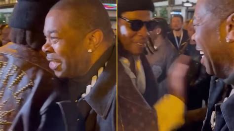 lv busta|Busta Rhymes Meets Jay Z At Luois Vuitton Show In Paris.